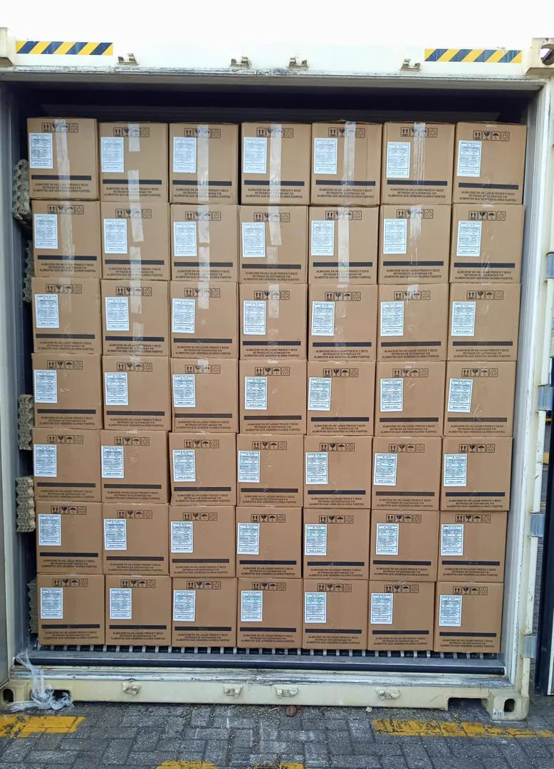 Contenedor FCL Huevos GLV Global Food Services